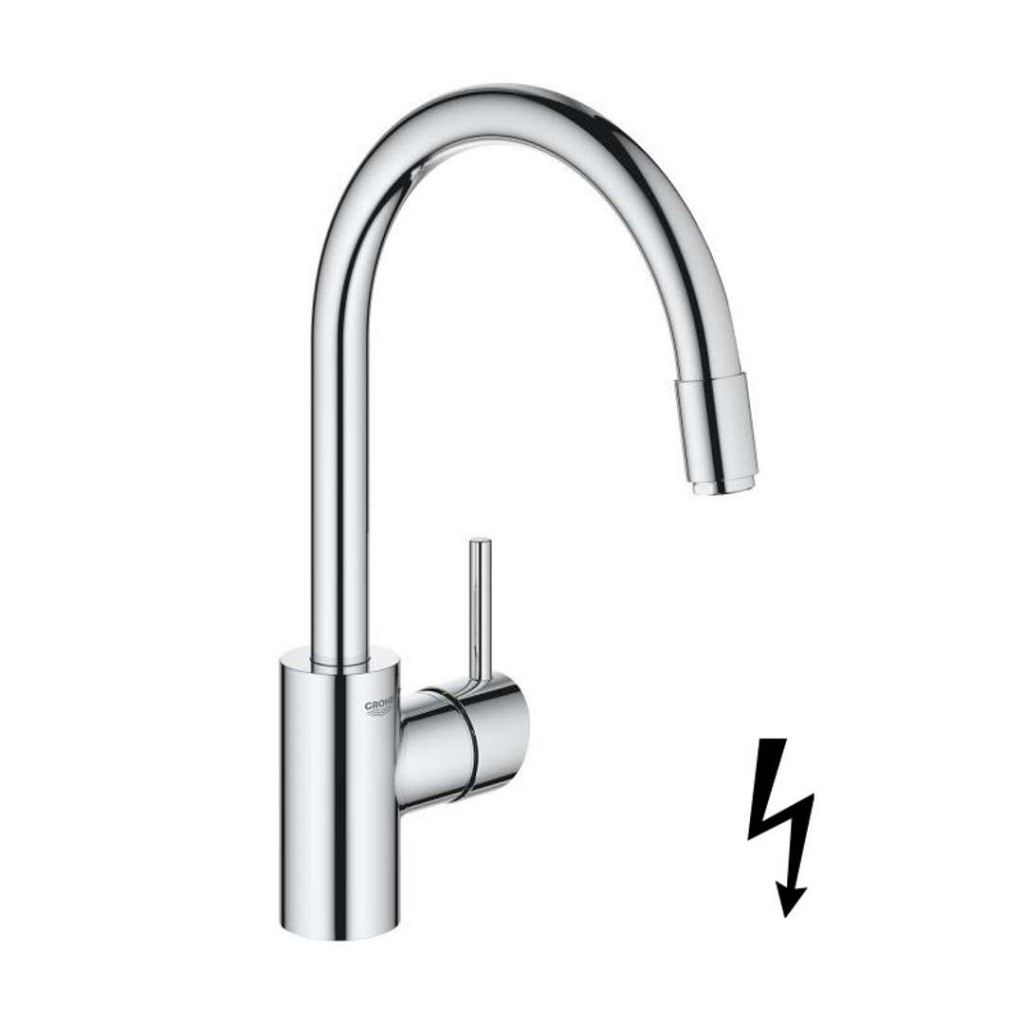 GROHE Concetto Dřezová baterie s výsuvnou sprškou, chrom 31212003