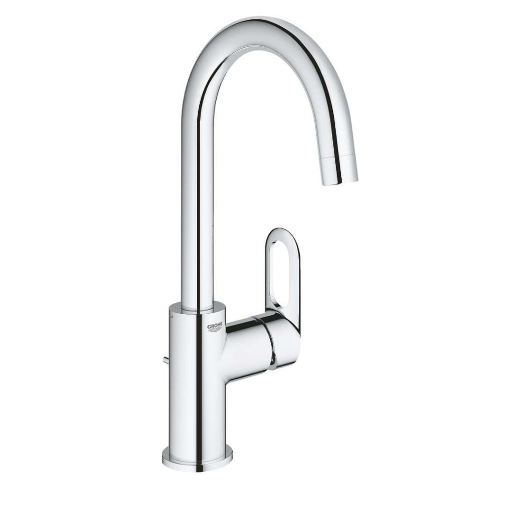 GROHE BauLoop Umyvadlová baterie s výpustí a otočným výtokem, chrom 23763000