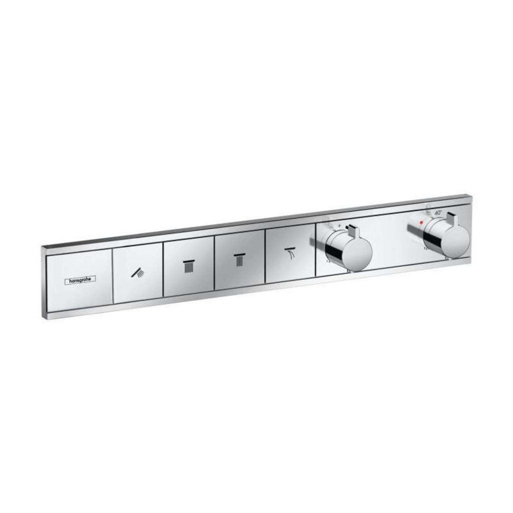 HANSGROHE RainSelect Baterie pod omítku pro 4 spotřebiče, chrom 15382000