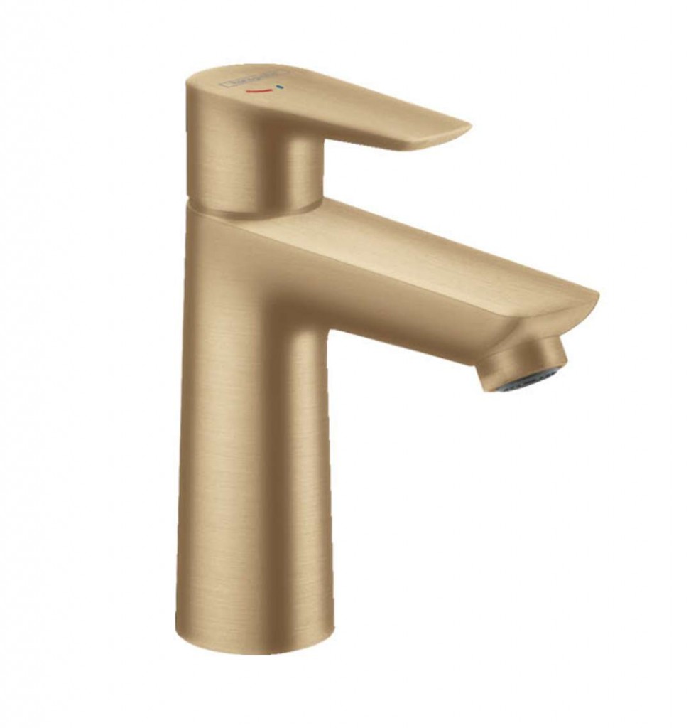 HANSGROHE Talis E Umyvadlová baterie s výpustí, CoolStart, kartáčovaný bronz 71713140