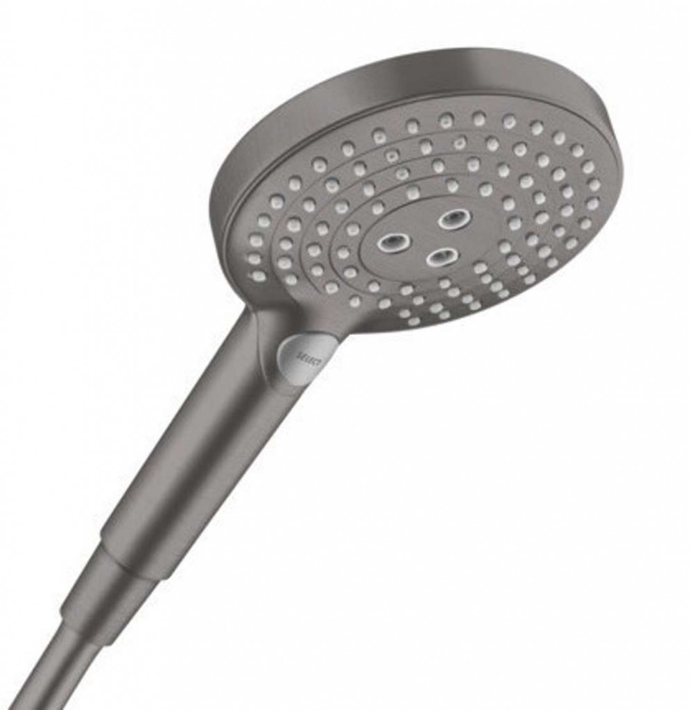 HANSGROHE Raindance Select S Sprchová hlavice 120, 3 proudy, EcoSmart, kartáčovaný černý chrom 26531340