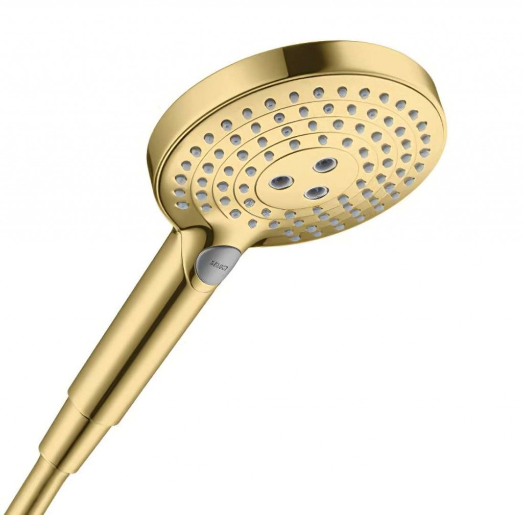 HANSGROHE Raindance Select S Sprchová hlavice 120, 3 proudy, EcoSmart, leštěný vzhled zlata 26531990