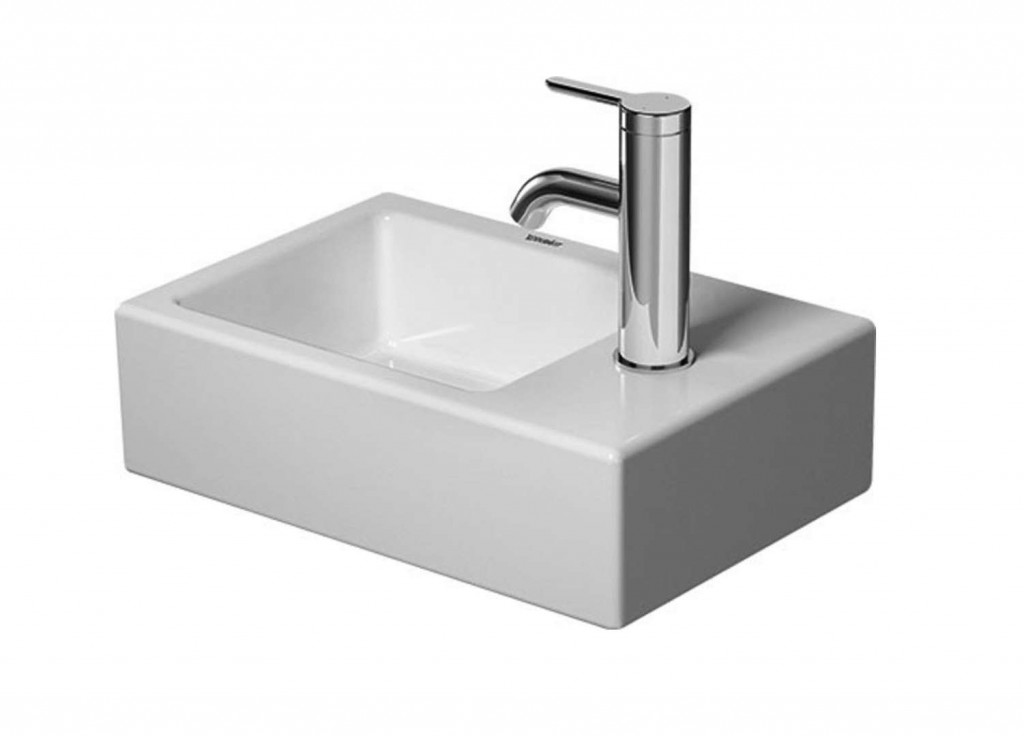 DURAVIT Vero Air Umývátko 38x25 cm, bez přepadu, otvor pro baterii vpravo, bílá 0724380000