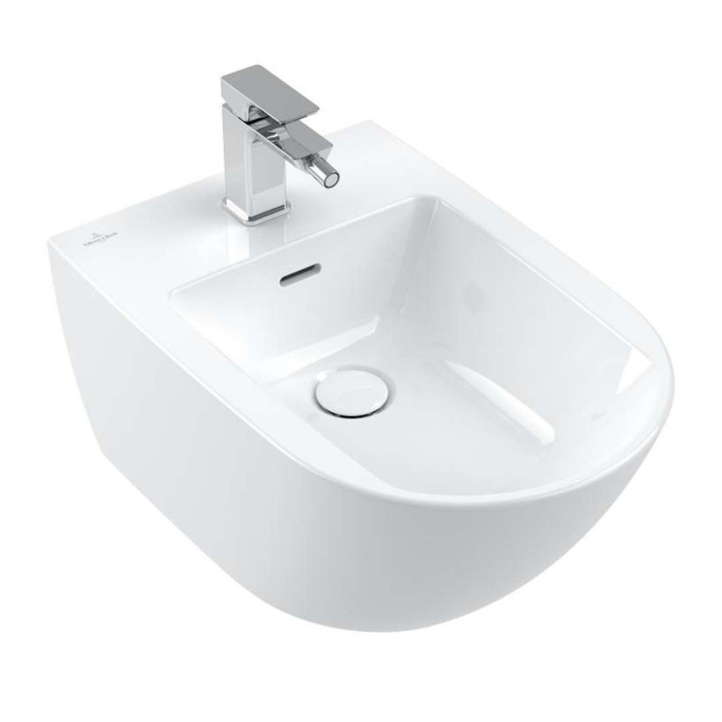 VILLEROY & BOCH Subway 3.0 Závěsný bidet 560x375 mm, s přepadem, otvor pro baterii, alpská bílá 44700001