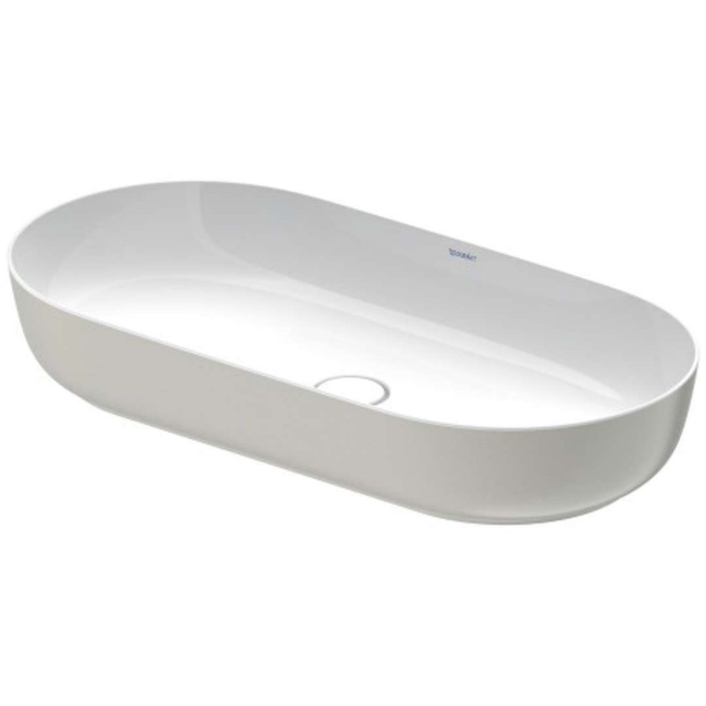 DURAVIT Luv Umyvadlo na desku, 80x40 cm, bez přepadu, bílá/matná šedá 0379802300