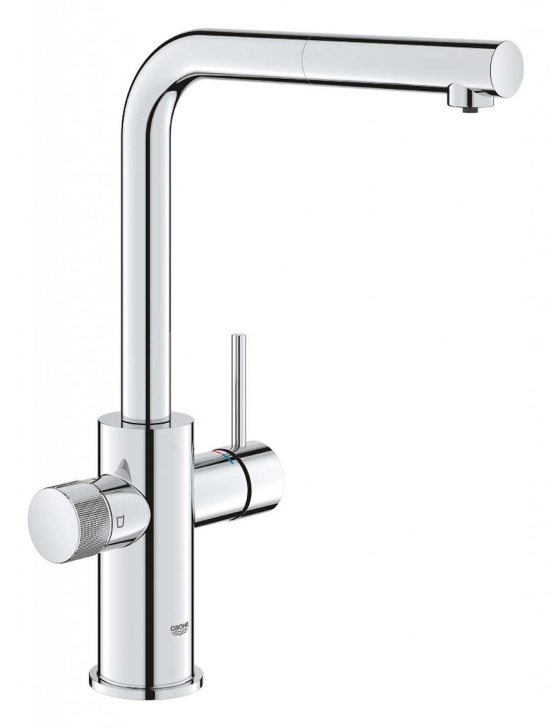 GROHE Blue Pure Dřezová baterie Minta s filtrační funkcí a výsuvnou koncovkou, chrom 30601000