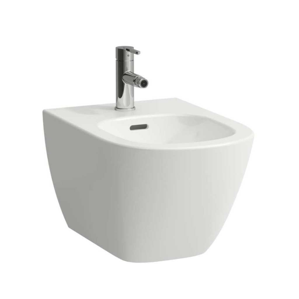 Laufen Lua Závěsný bidet, otvor pro baterii, bílá H8300810003021