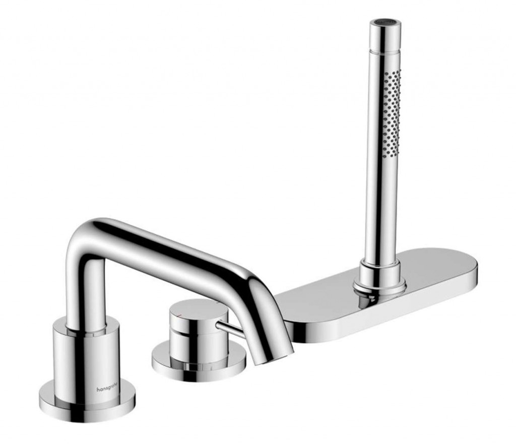 HANSGROHE Tecturis S Baterie na okraj vany, 3-otvorová instalace, sBox, chrom 73447000