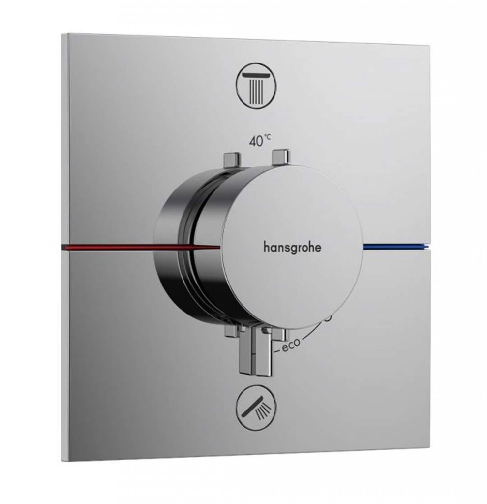 HANSGROHE ShowerSelect Comfort Termostatická baterie pod omítku, pro 2 spotřebiče, chrom 15572000