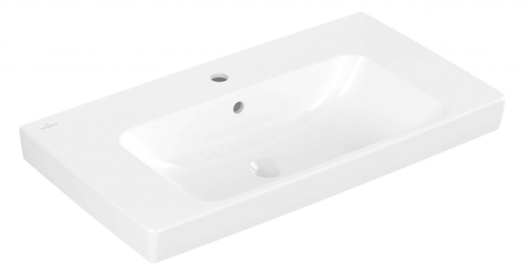 VILLEROY & BOCH Architectura Umyvadlo 80x45 cm, s přepadem, otvor pro baterii, alpská bílá 4A878001