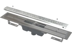 Alcadrain Podlahový žlab Antivandal s roštem, svislý odtok APZ1011-1150M (APZ1011-1150M)