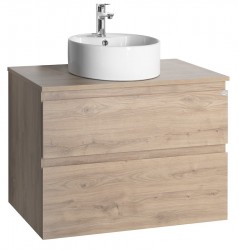 AQUALINE - ALTAIR sestava koupelnového nábytku, š. 78,1 cm, dub emporio (AI380-01)