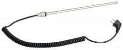 AQUALINE - Elektrická topná tyč bez termostatu, kroucený kabel/černá, 500 W (LT90500B)