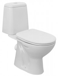 AQUALINE - RIGA WC kombi, dvojtlačítko 3/6l, zadní odpad, bílá (RG601)