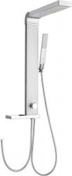 AQUALINE - ROME sprchový sloup k napojení na baterii, hlavová, ruční sprcha, chrom (SL760)