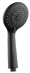 AQUALINE - Ruční masážní sprcha, 3 režimy sprchování, průměr 100, ABS/černá mat (SC106)