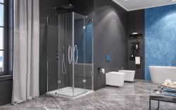 Aquatek - EXTRA A4 90 CHROM Sprchový kout čtvercový sklo 8mm, 90x90x195, výplň sklo - čiré (EXTRAA4-06)