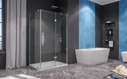 Aquatek - EXTRA R23 CHROM Sprchový kout, sklo 8mm, 120x80x195, výplň sklo - čiré (EXTRAR23-06)