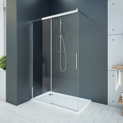 Aquatek - WELLNESS K2 100 Sprchový kout s posuvnými dveřmi 97,5-100, sklo 6mm, výplň sklo zrcadlové - mirror (WELLNESSK2100-69)