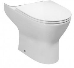 Bruckner - DARIO RIMLESS WC mísa pro kombi, spodní/zadní odpad, bílá (201.401.4)