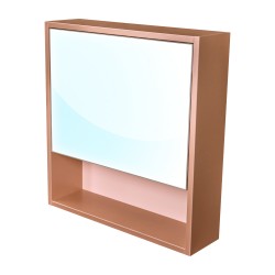 CEDERIKA - Amsterdam galerka 1x  výklopné barva zrcadlo v AL rámu korpus korpus metallic měděný šíře 60 (CA.G1V.193.060)