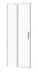 CERSANIT - Kyvné dveře s pevným polem MODUO 80x195, levé, čiré sklo (S162-003)