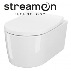 CERSANIT - Závěsná WC mísa INVERTO se systémem STREAM ON, bez sedátka (K671-001)