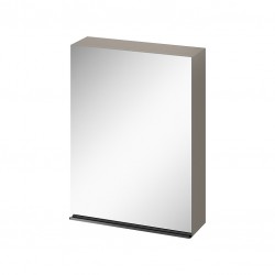 CERSANIT - Zrcadlová skříňka VIRGO 60 šedý dub s černými úchyty (S522-016)