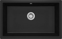 DEANTE - Corda černá - Granitový dřez pod desku - spodní montáž (ZQA_N10D)