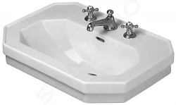 DURAVIT - 1930 Umyvadlo 700x500 mm, s přepadem, 1 otvor pro baterii, bílá (0438700000)