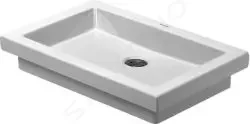 DURAVIT - 2nd floor Umyvadlo na desku 580x415mm, bez přepadu, bílá (0317580000)