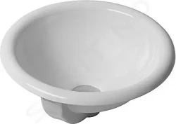 DURAVIT - Architec Umyvadlo s přepadem, průměr 400 mm, WonderGliss, bílá (03184000001)