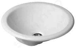 DURAVIT - Architec Umyvadlo s přepadem, průměr 470 mm, WonderGliss, bílá (04684700001)