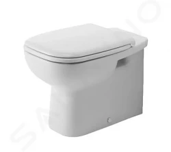 DURAVIT - D-Code Stojící WC, zadní odpad, s HygieneGlaze, bílá (21150920002)