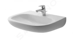 DURAVIT - D-Code Umyvadlo Med, 550x430 mm, s 1 otvorem pro baterii, alpská bílá (23115500002)