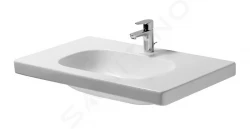 DURAVIT - D-Code Umyvadlo Med, 850x480 mm, s 1 otvorem pro baterii, alpská bílá (03528500002)