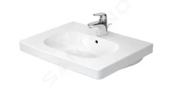 DURAVIT - D-Code Umyvadlo nábytkové 650x485 mm, s přepadem, s otvorem pro baterii, bílá (03426500002)