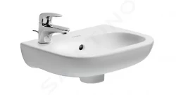 DURAVIT - D-Code Umývátko 360x270 mm, s 1 otvorem pro baterii vlevo, alpská bílá (07053600092)