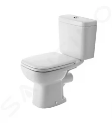 DURAVIT - D-Code WC kombi mísa, zadní odpad, s HygieneGlaze, alpská bílá (21110920002)
