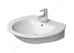 DURAVIT - Darling New Umyvadlo 650x550 mm, s 1 otvorem pro baterii, s WonderGliss, alpská bílá (26216500001)