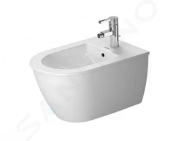 DURAVIT - Darling New Závěsný bidet, s 1 otvorem pro baterii, s WonderGliss, alpská bílá (22491500001)