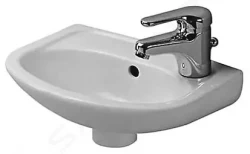 DURAVIT - Duraplus Umývátko Compact s přepadem, 365x265 mm, bílá (0797350000)