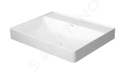 DURAVIT - DuraSquare Umyvadlová mísa 600x470 mm, bez přepadu, bez otvoru pro baterii, DuraCeram, WonderGliss, bílá (23546000701)