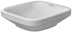 DURAVIT - DuraStyle Umyvadlo na desku, 430x430 mm, s WonderGliss, bílá (03494300001)