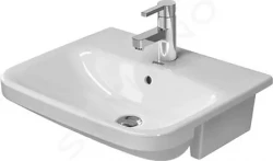 DURAVIT - DuraStyle Umyvadlo nábytkové 550x455 mm, s 1 otvorem pro baterii, s WonderGliss, bílá (03755500001)