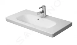 DURAVIT - DuraStyle Umyvadlo nábytkové Compact, 785x400 mm, s 1 otvorem pro baterii, s WonderGliss, alpská bílá (23377800001)