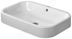 DURAVIT - Happy D.2 Umyvadlo na desku, 600x400 mm, bez otvoru pro baterii, alpská bílá (2314600000)