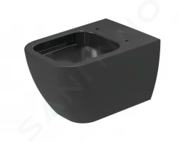 DURAVIT - Happy D.2 Závěsné WC, Rimless, antracit (2222098900)