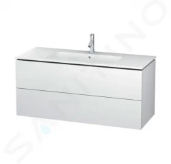 DURAVIT - L-Cube Umyvadlová skříňka 550x1220x481 mm, 2 zásuvky, bílá mat (LC624301818)