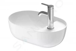 DURAVIT - Luv Umývátko na desku, 420x270 mm, bez přepadu, s otvorem pro baterii, WonderGliss, bílá (03814200001)